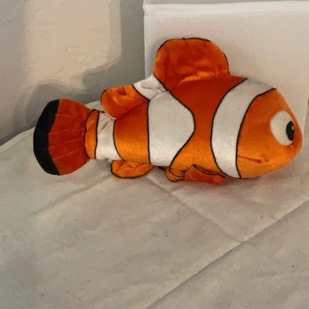 Sale! Disney Store Pixar Finding Nemo Plush Toy, 9”, Orange/White - Picture 3 of 6